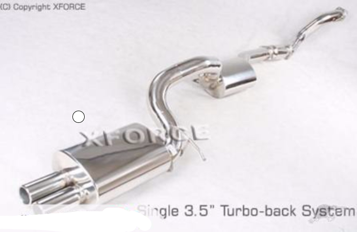 FALCON BA BF XR6 TURBO BACK EXHAUST KIT 4 Inch STAINLESS UNPOLISHED