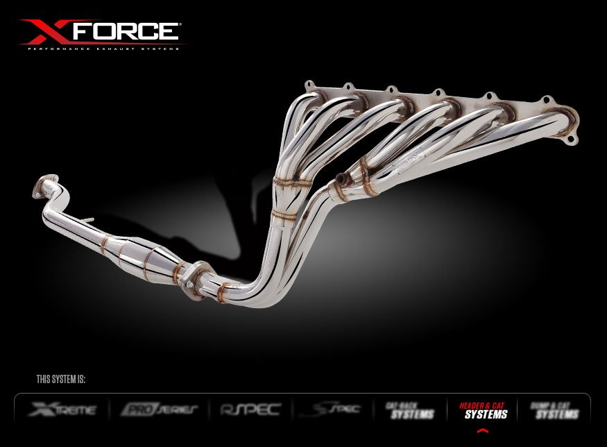 FORD FALCON SEDAN XR6 NA 2008 to 20016 FG Exhaust Headers With Hiflow CATS