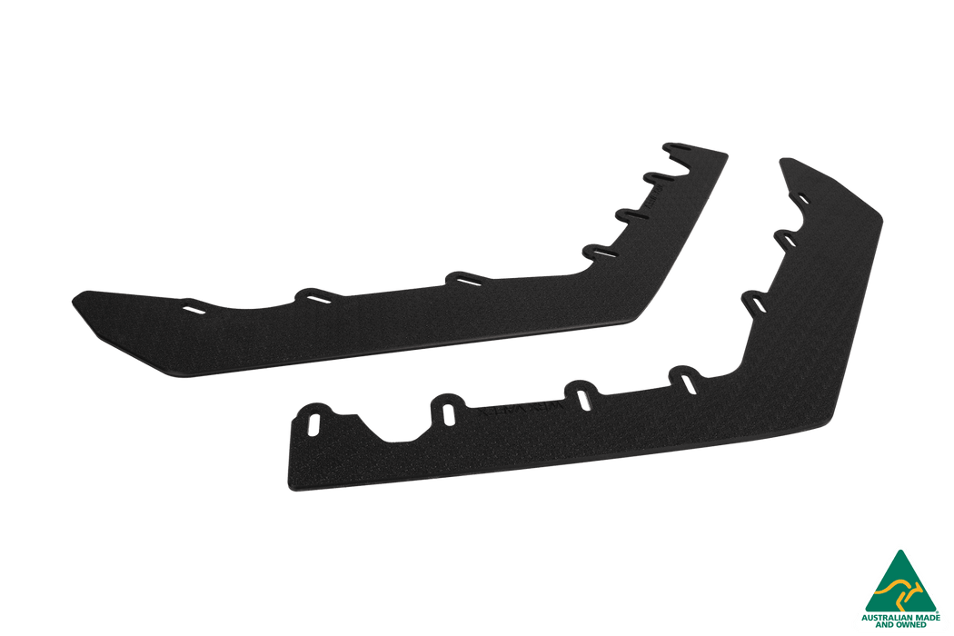 VA WRX & STI Front Lip Splitter Extensions (Pair)-Flow Designs