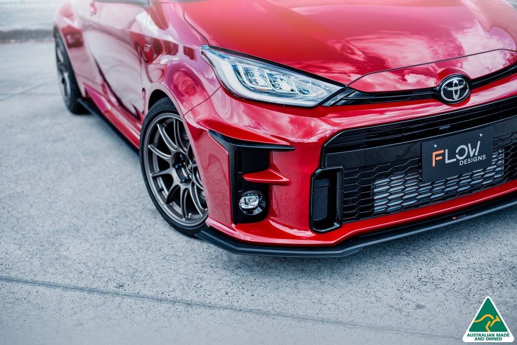 Yaris GR Front Lip Splitter Extensions (Pair)-Flow Designs