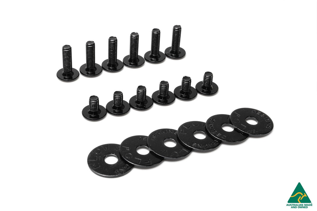 MK7.5 Golf GTI Side Skirt Splitter Winglets (Pair)(Clearance-old design-no finish selection)-Flow Designs