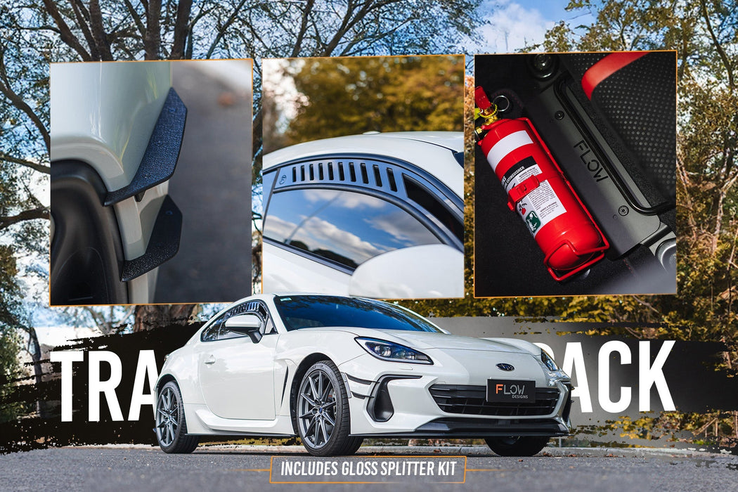 ZD8 BRZ Full Lip Splitter Set (GLOSS BLACK)-Flow Designs
