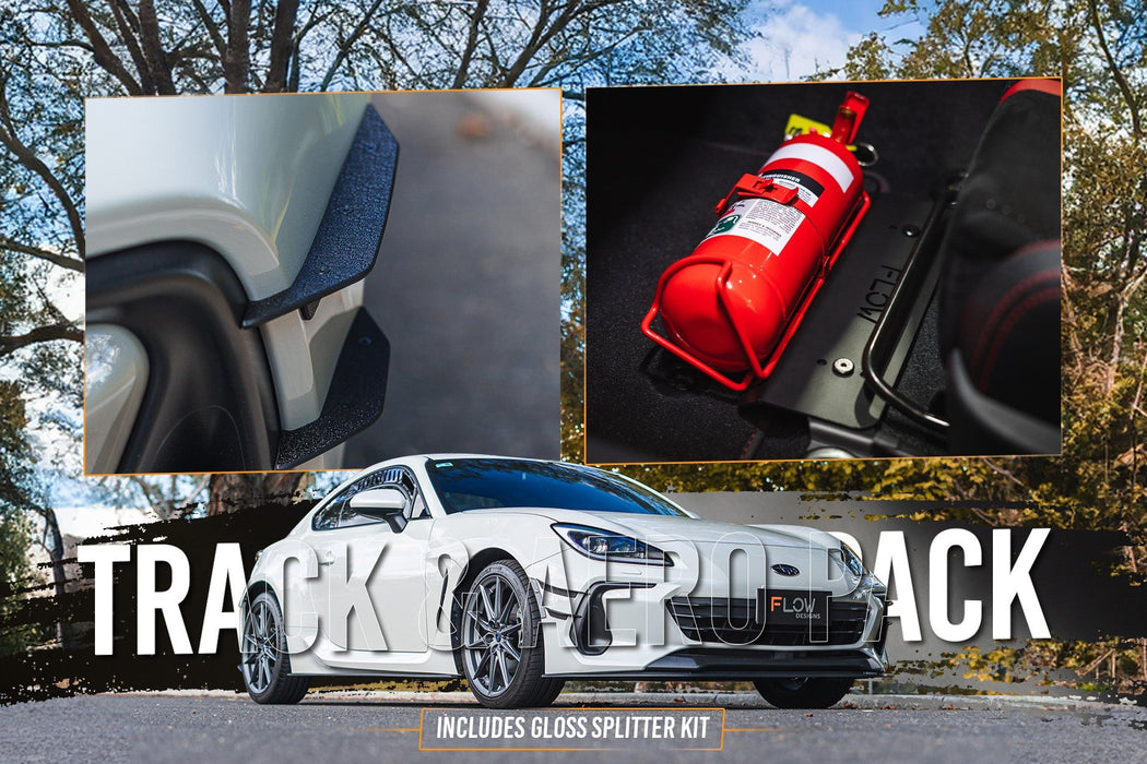 ZD8 BRZ Full Lip Splitter Set (GLOSS BLACK)-Flow Designs