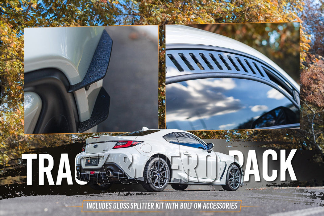 ZD8 BRZ Full Lip Splitter Set (GLOSS BLACK)-Flow Designs