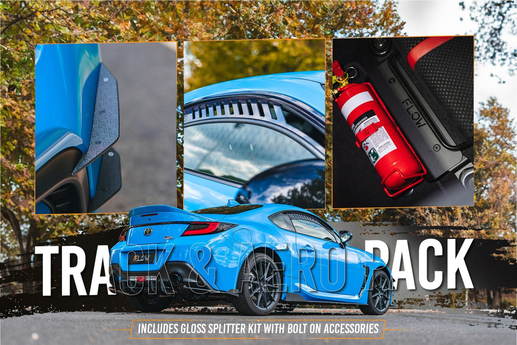 ZN8 GR86 Full Lip Splitter Set (GLOSS BLACK)-Flow Designs