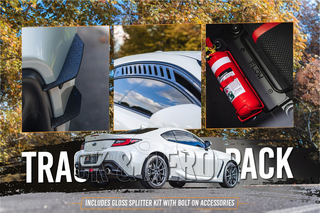 ZD8 BRZ Full Lip Splitter Set (GLOSS BLACK)-Flow Designs