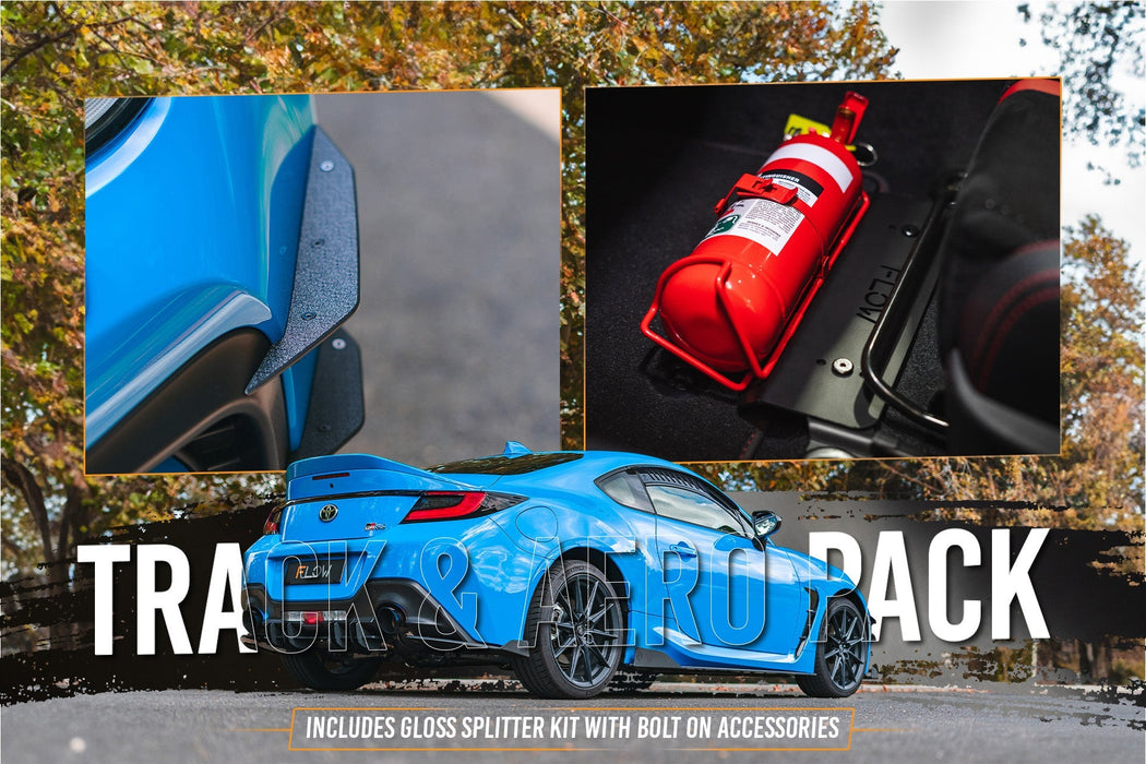 ZN8 GR86 Full Lip Splitter Set (GLOSS BLACK)-Flow Designs