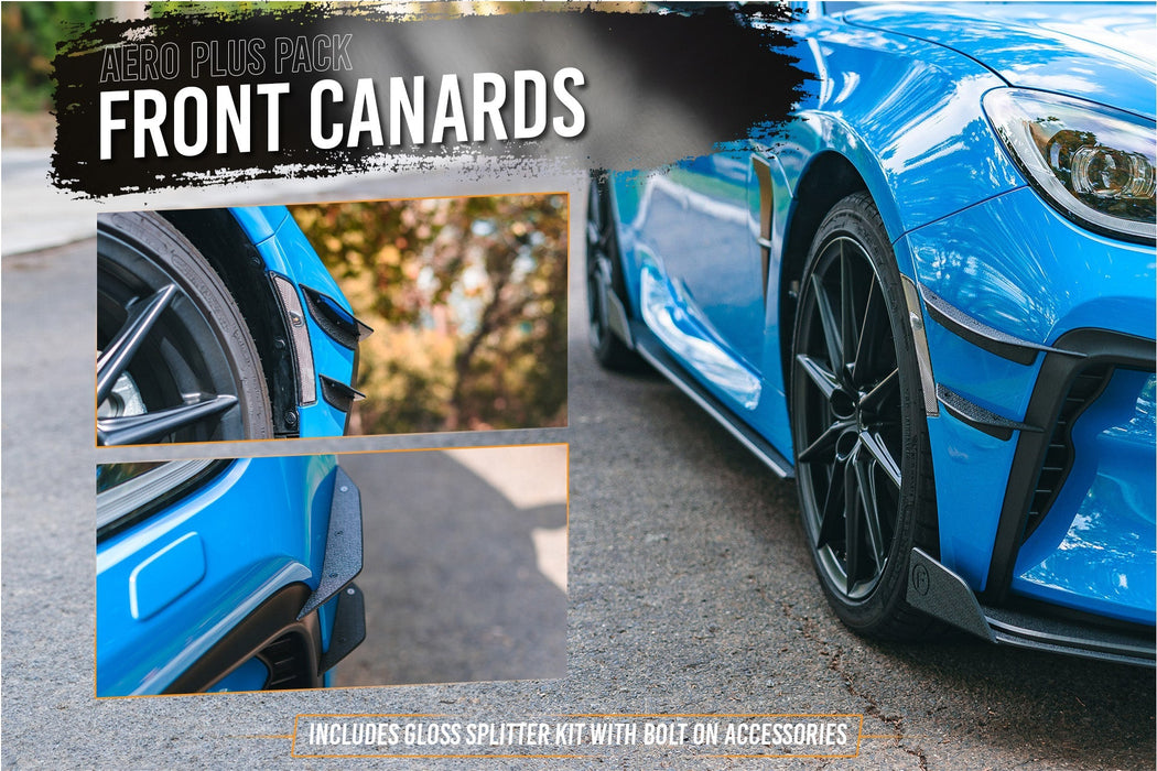 ZN8 GR86 Full Lip Splitter Set (GLOSS BLACK)-Flow Designs
