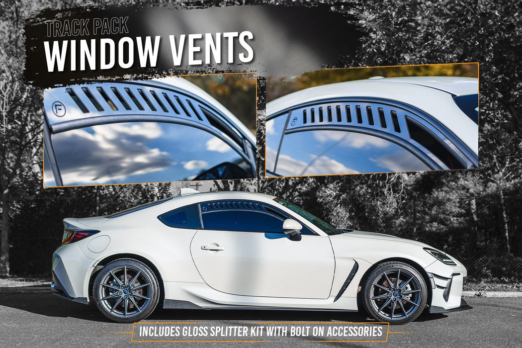 ZD8 BRZ Full Lip Splitter Set (GLOSS BLACK)-Flow Designs