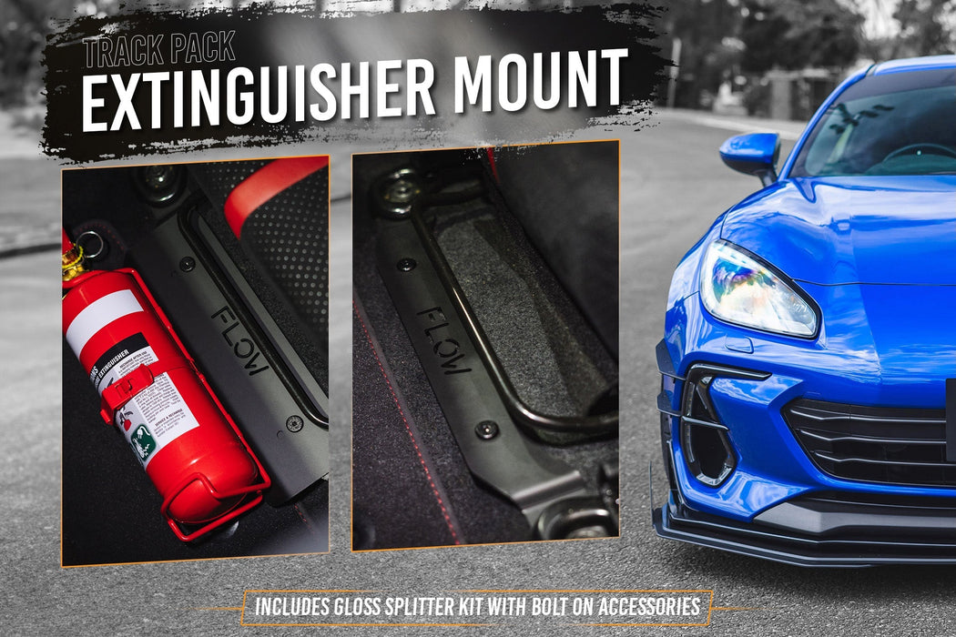 ZD8 BRZ STI Full Lip Splitter Set (GLOSS BLACK)-Flow Designs