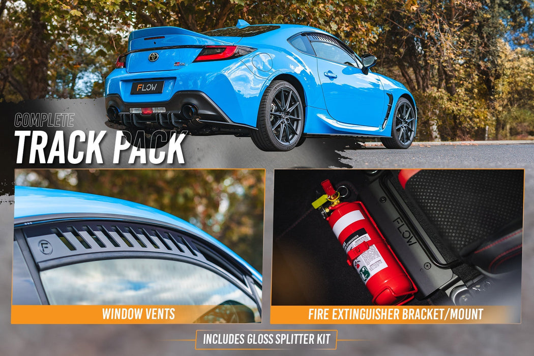 ZN8 GR86 Full Lip Splitter Set (GLOSS BLACK)-Flow Designs