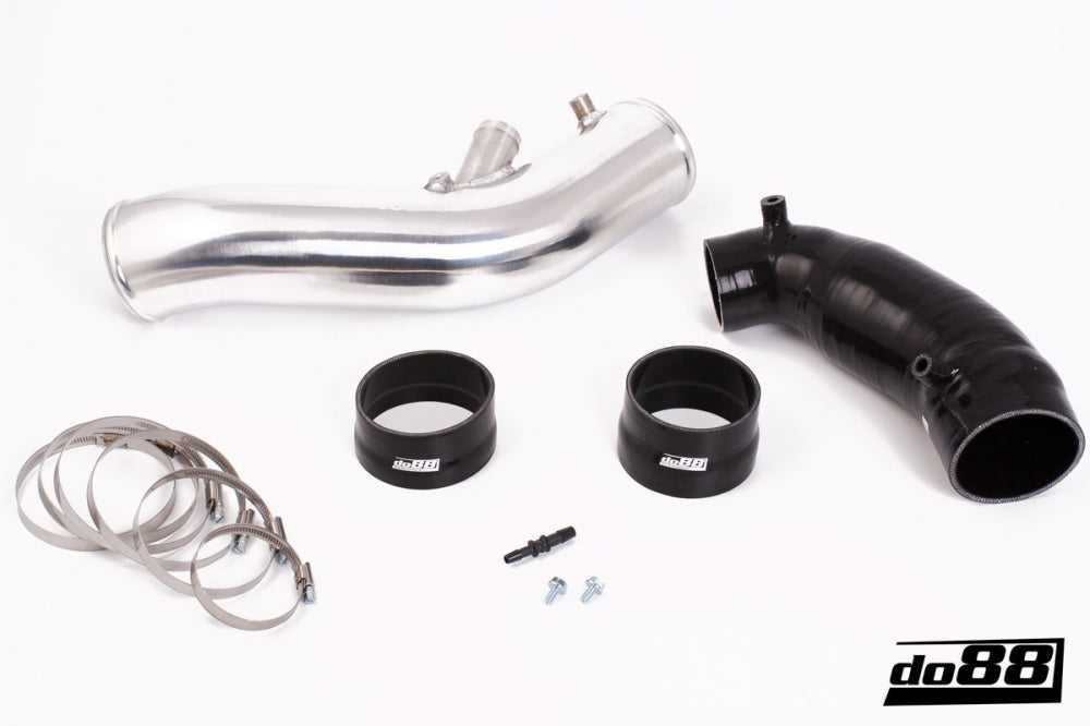 SAAB 9-3 2.8T V6 06-11 Inlet pipe with Black hoses