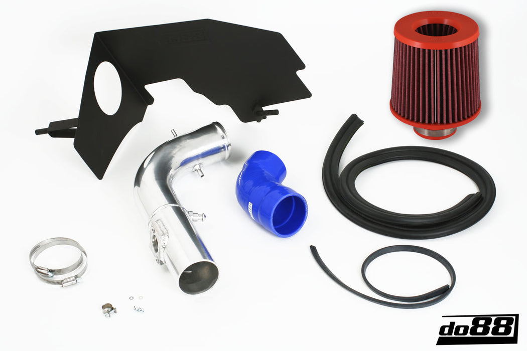 SAAB 9-3 2.0T 2005- Turbo intake system with filter, blue hose
