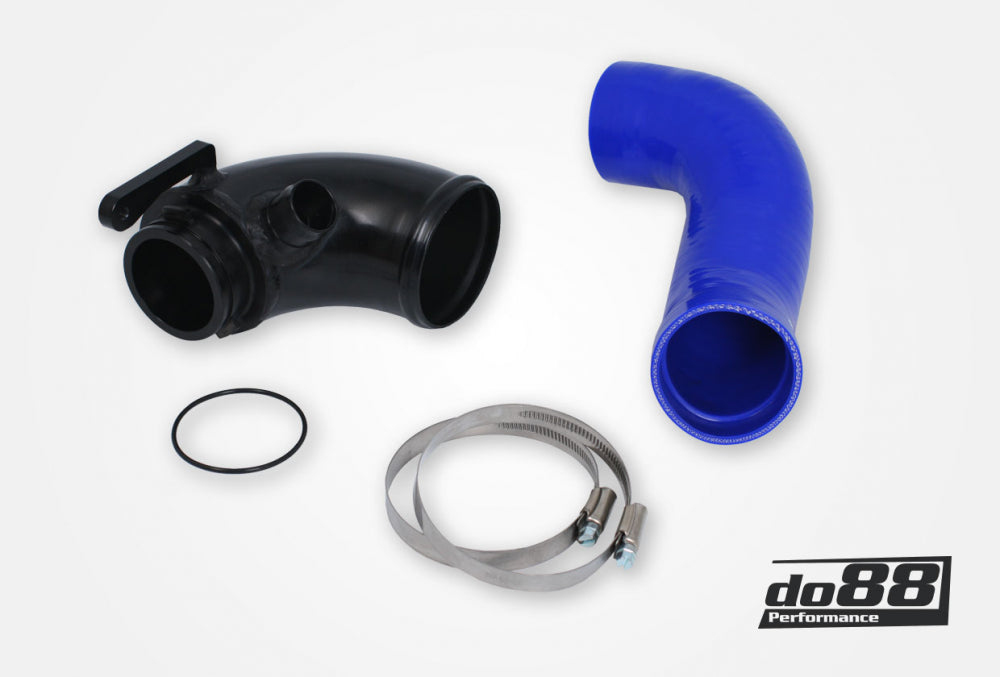 VAG 1.8/2.0 TSI (MQB) Turbo inletpipe, Blue hose, Hybrid Turbo, OEM Airbox