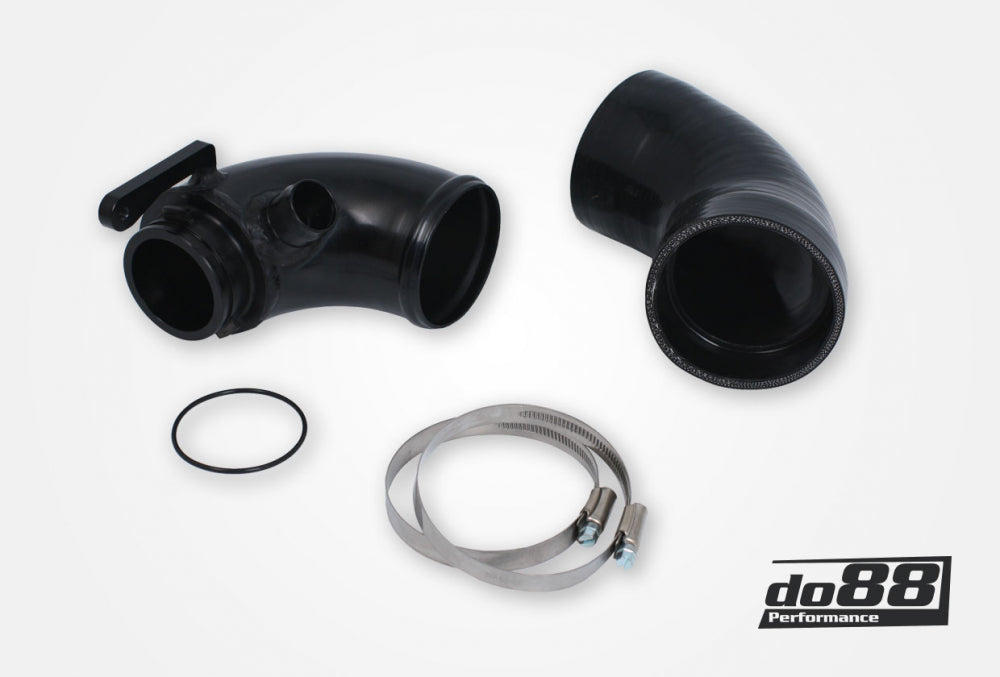 VAG 1.8/2.0 TSI (MQB) Turbo inletpipe, Black hose, OEM Turbo, do88 Airbox