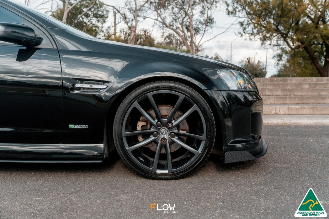 VE Commodore S1 Sedan Front Lip Splitter Winglets (Pair)-Flow Designs