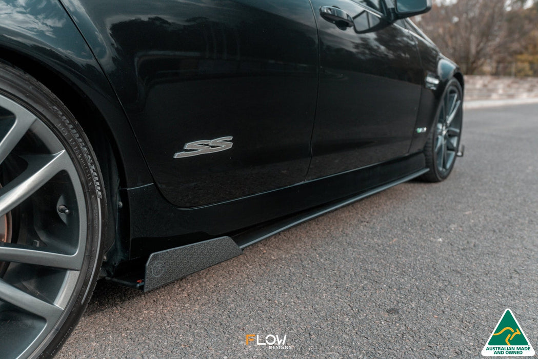 VE Commodore S1 Sedan Side Skirt Splitter Winglets (Pair)-Flow Designs