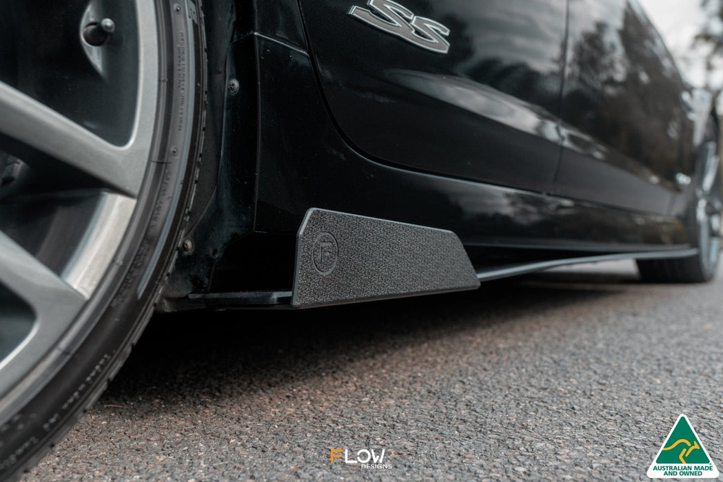 VE Commodore S1 Sedan Side Skirt Splitter Winglets (Pair)-Flow Designs
