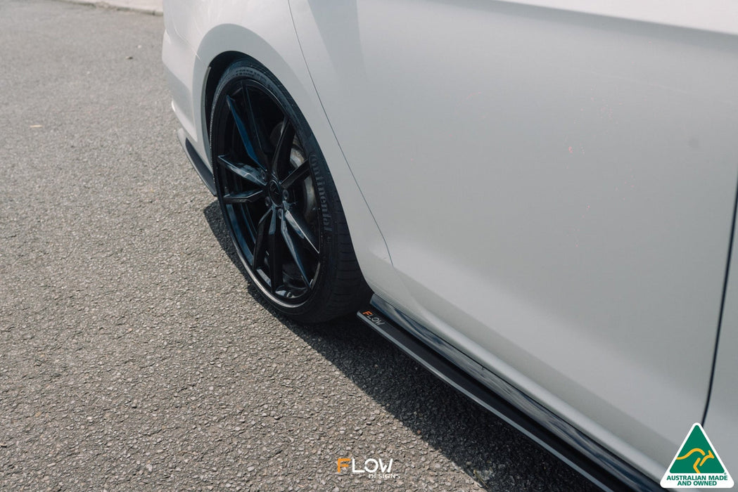 MK7.5 Golf R Wagon Side Skirt Splitters (Pair)(Clearance-old design-no finish selection)-Flow Designs