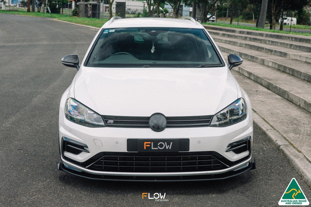 MK7.5 Golf R Wagon Front Lip Splitter Winglets (Pair)-Flow Designs