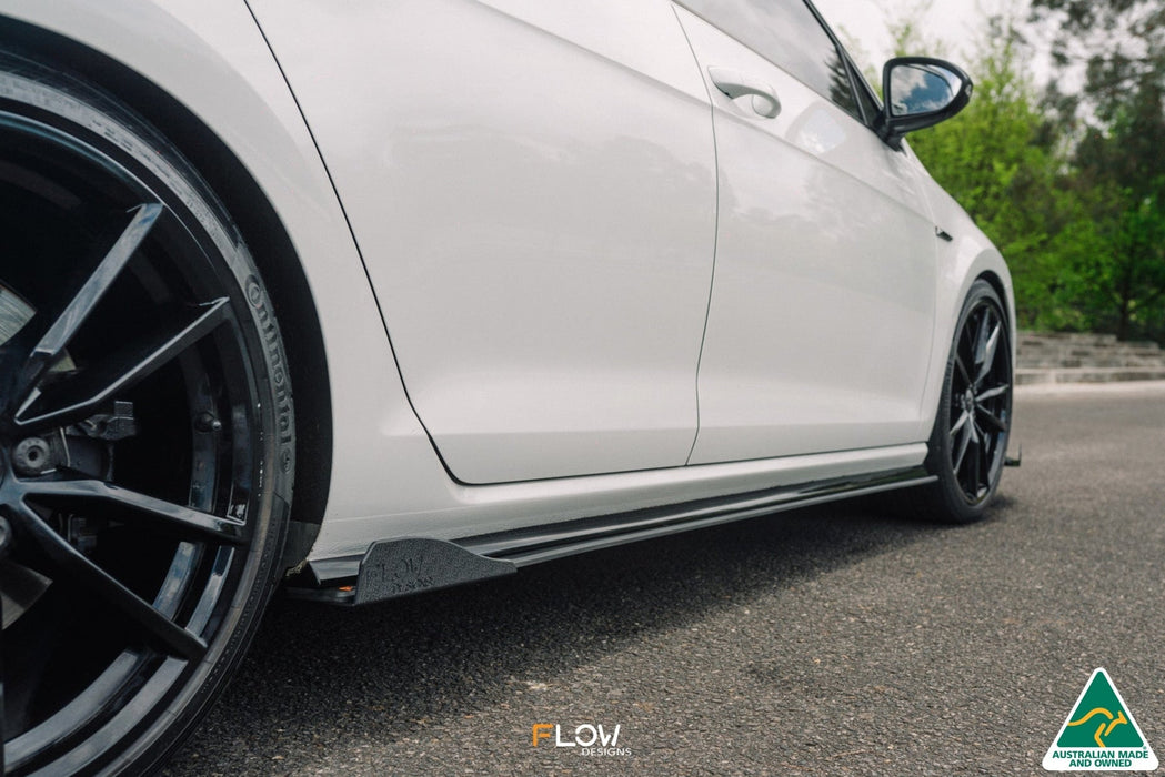 MK7.5 Golf R Wagon Side Skirt Splitter Winglets (Pair)-Flow Designs