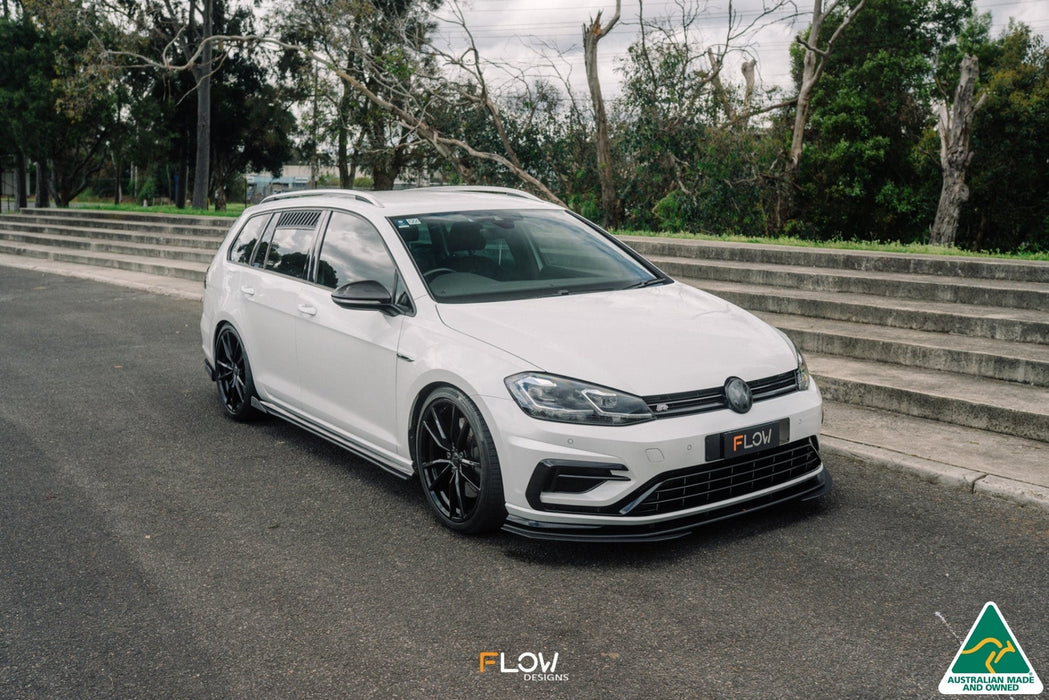 MK7.5 Golf R Wagon Front Lip Splitter Extensions (Pair)-Flow Designs