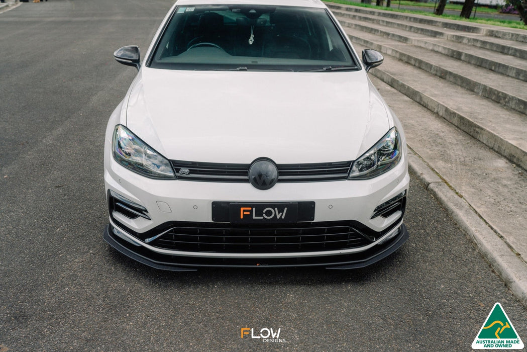 MK7.5 Golf R Wagon Front Lip Splitter Extensions (Pair)-Flow Designs