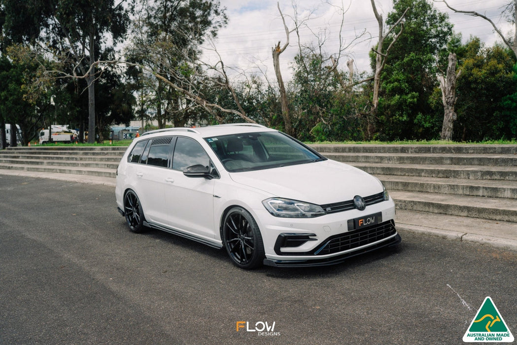 MK7.5 Golf R Wagon Front Lip Splitter Winglets (Pair)-Flow Designs