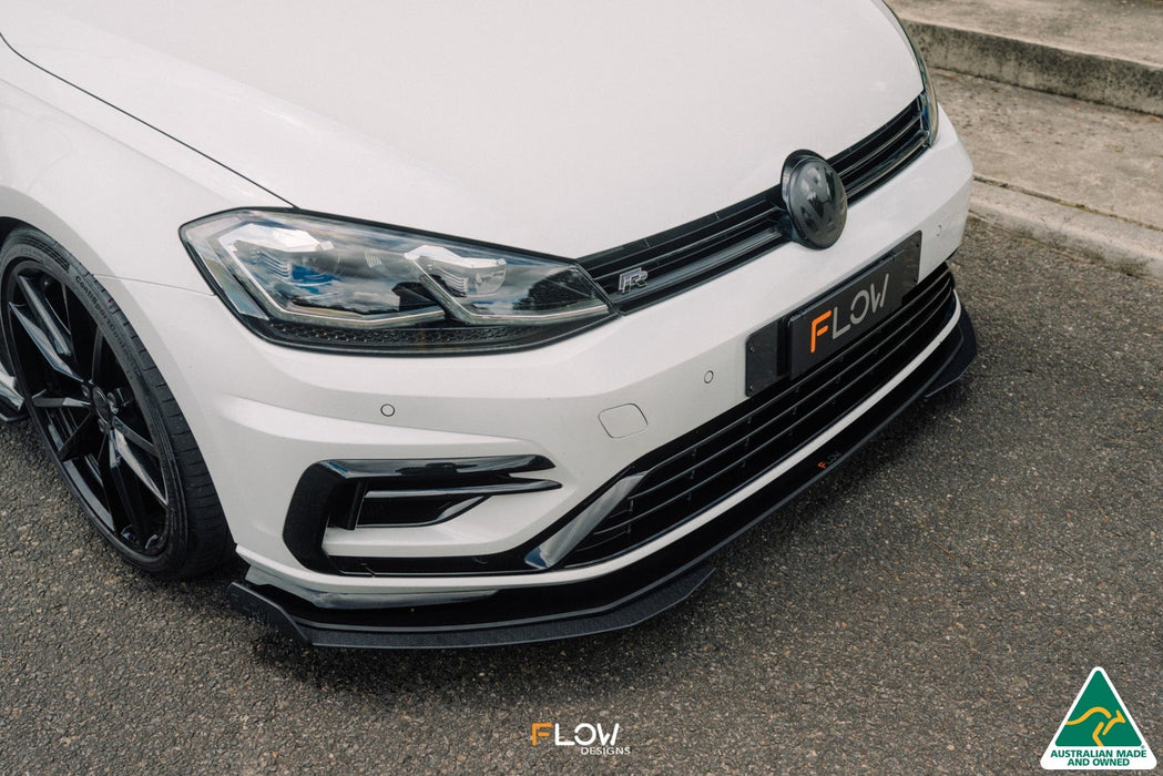 MK7.5 Golf R Wagon Front Lip Splitter Extensions (Pair)-Flow Designs