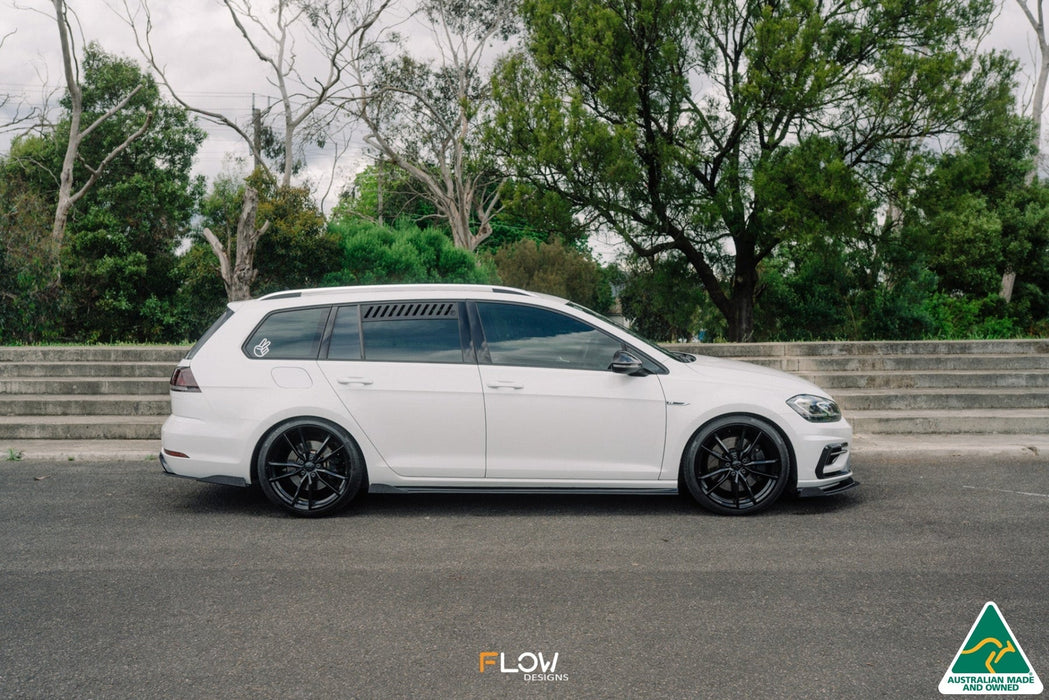 MK7.5 Golf R Wagon Side Skirt Splitter Winglets (Pair)-Flow Designs