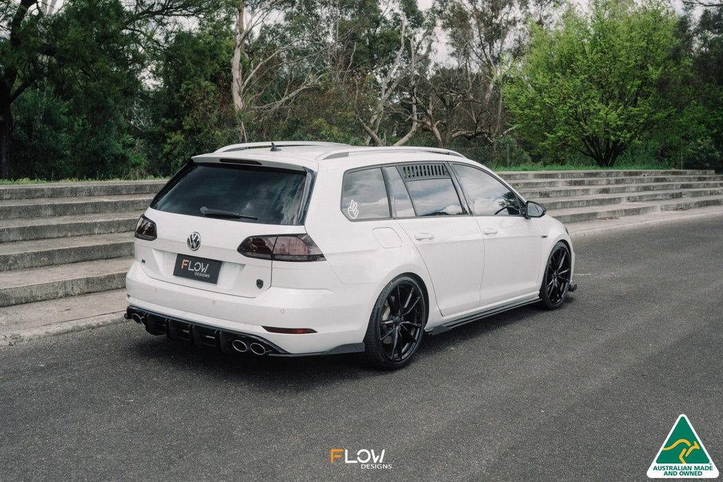 MK7.5 Golf R Wagon Side Skirt Splitter Winglets (Pair)-Flow Designs