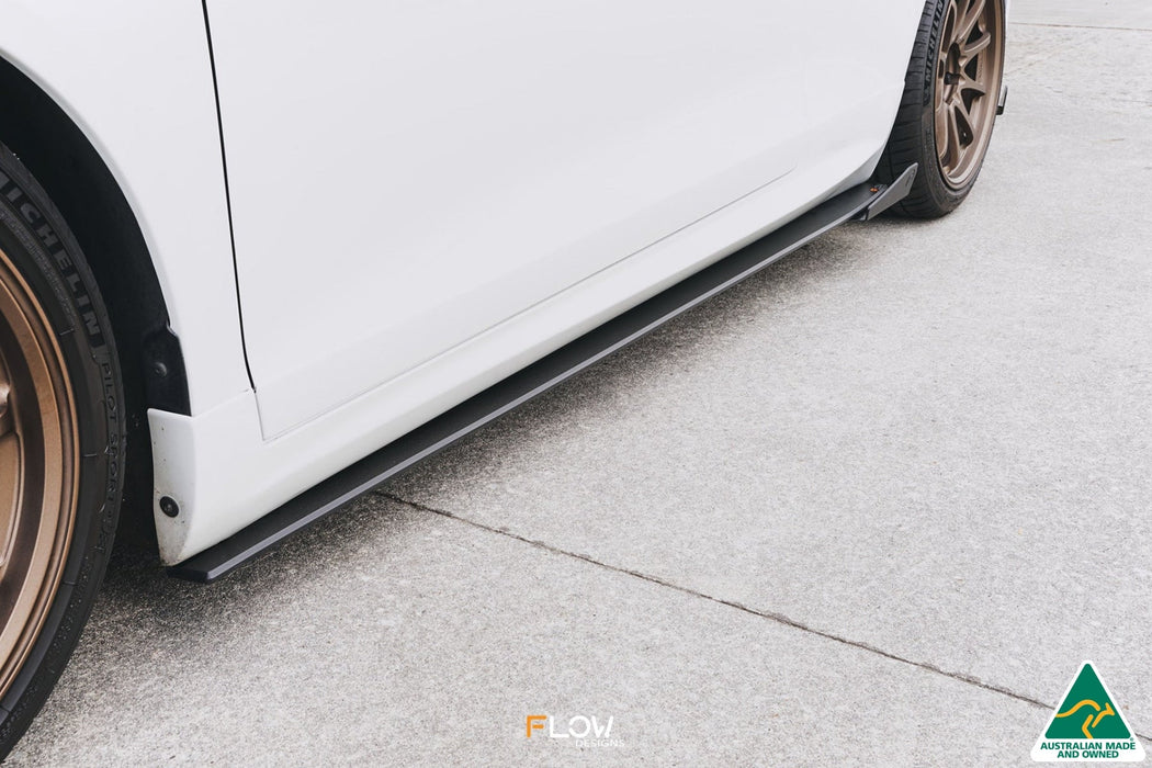 Scirocco R FL V3 Side Skirt Splitter Winglets (Pair)-Flow Designs