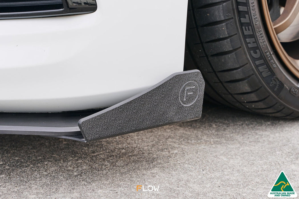Scirocco R FL V3 Front Lip Splitter Winglets (Pair)-Flow Designs