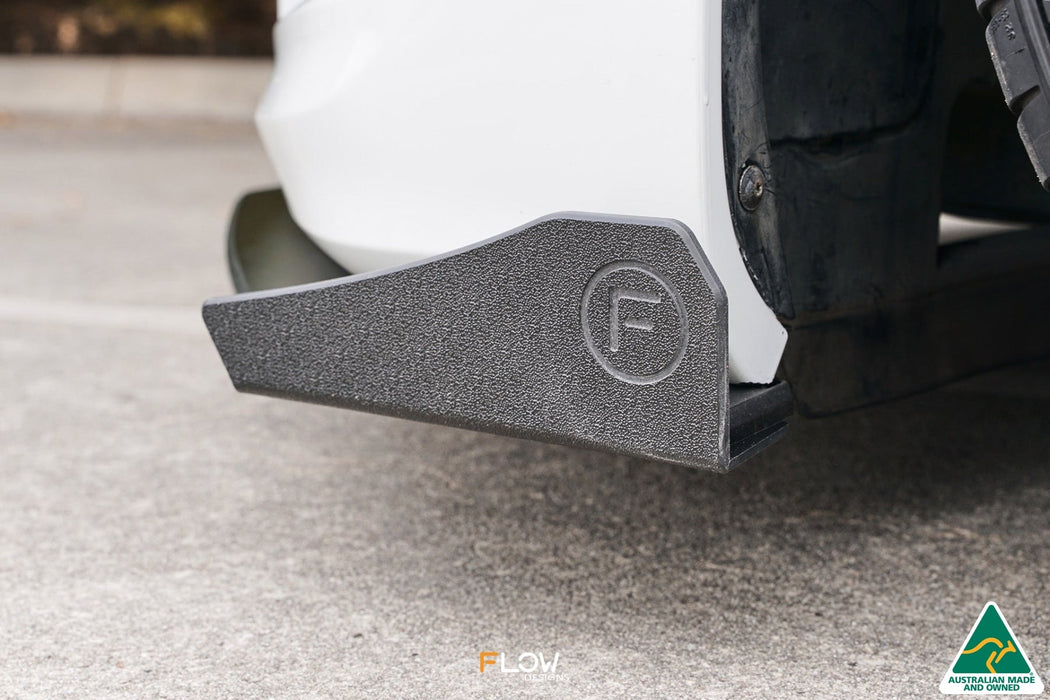 Scirocco R FL V3 Front Lip Splitter Winglets (Pair)-Flow Designs