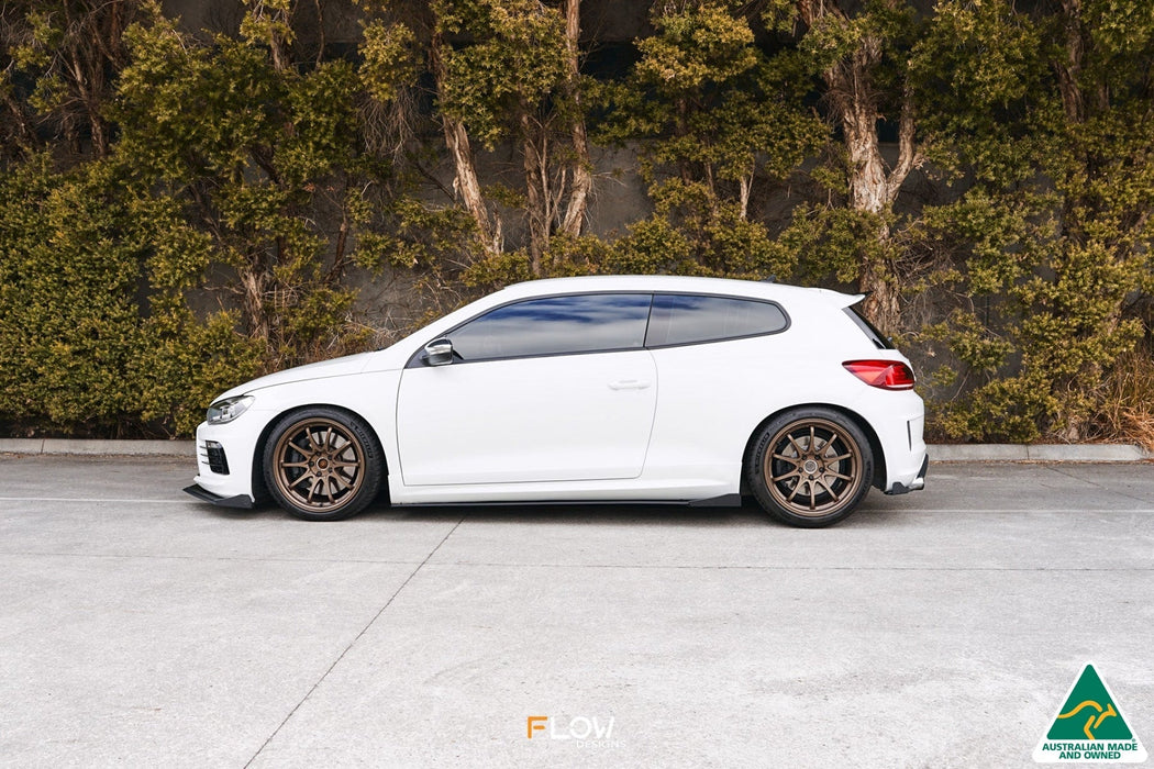 Scirocco R FL V3 Side Skirt Splitters (Pair)-Flow Designs