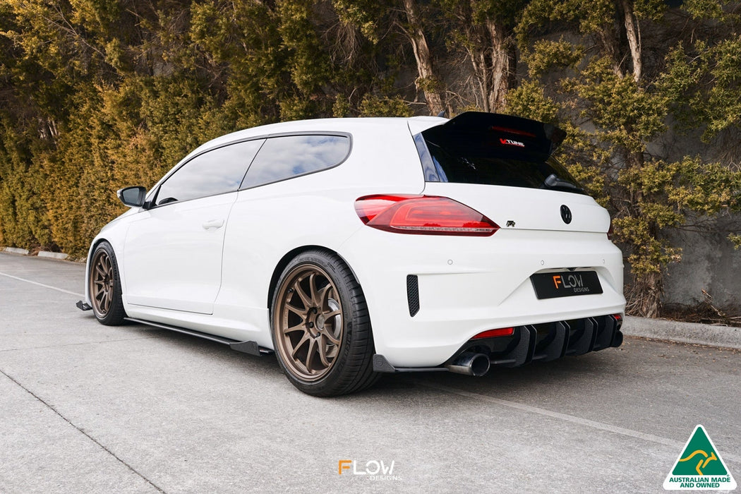 Scirocco R FL V3 Rear Spoiler Extension-Flow Designs