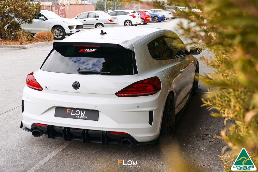 Scirocco R FL V3 Rear Spats (Pair)-Flow Designs