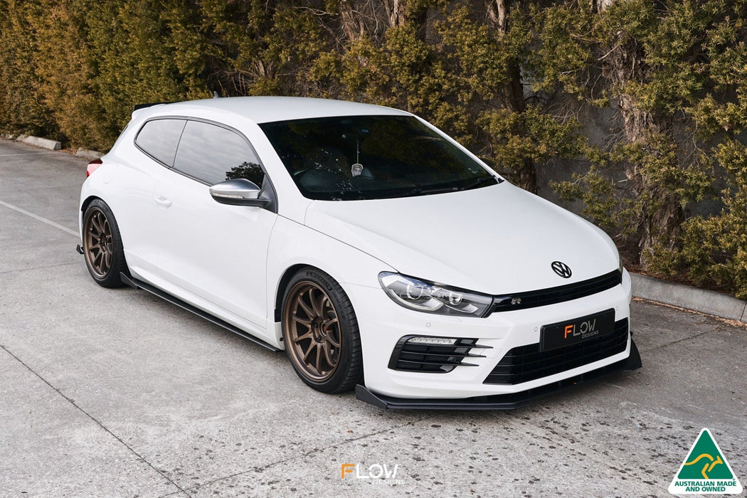 Scirocco R FL V3 Front Lip Splitter Winglets (Pair)-Flow Designs