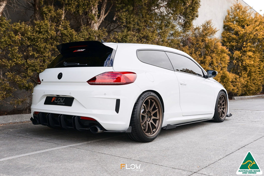 Scirocco R FL V3 Side Skirt Splitters (Pair)-Flow Designs