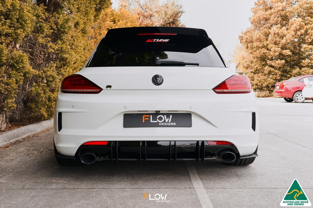 Scirocco R FL V3 Rear Spoiler Extension-Flow Designs