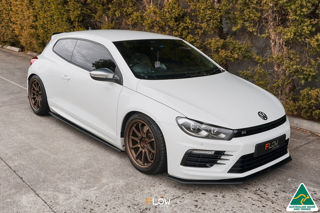 Scirocco R FL V3 Front Lip Splitter-Flow Designs
