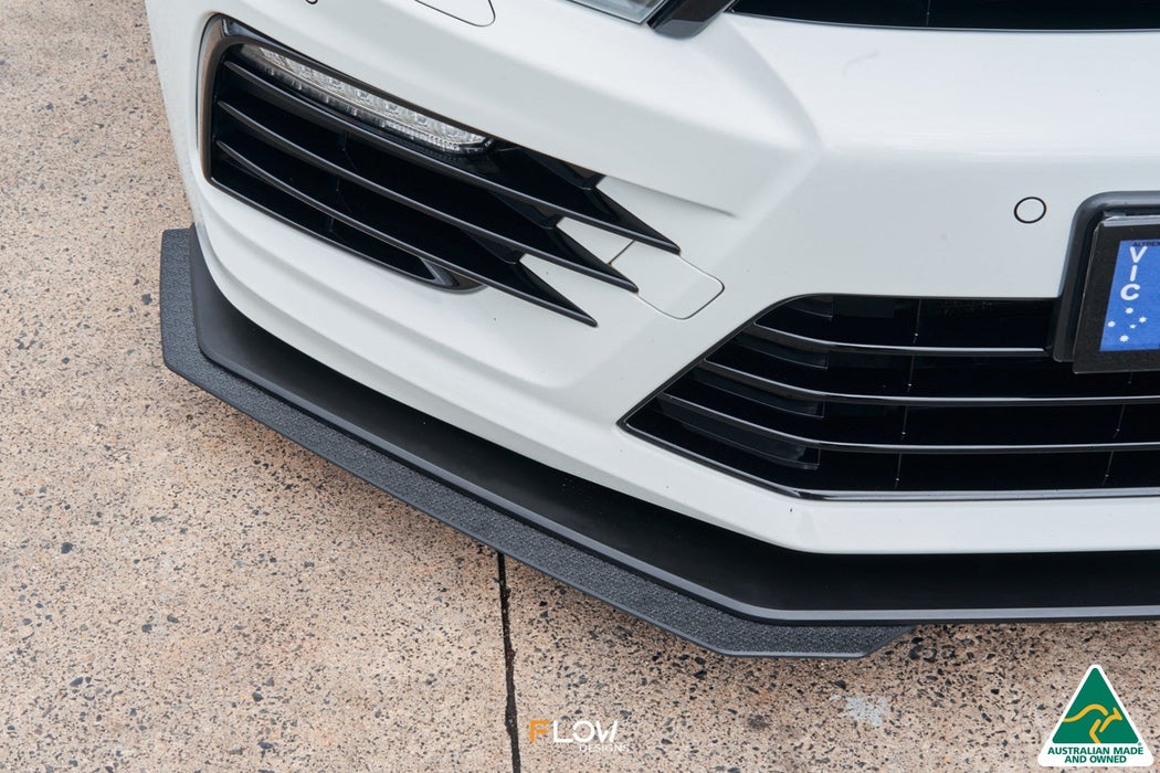Scirocco R FL V3 Front Lip Splitter Extensions (Pair)-Flow Designs
