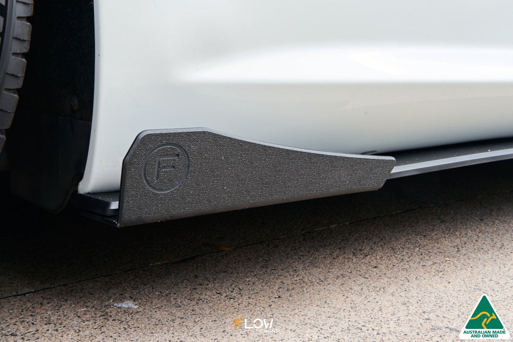 Scirocco R FL V3 Side Skirt Splitters (Pair)-Flow Designs