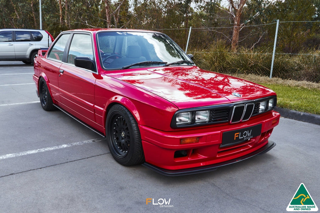E30 M-Tech 2 Front Lip Splitter Extensions (Pair)-Flow Designs