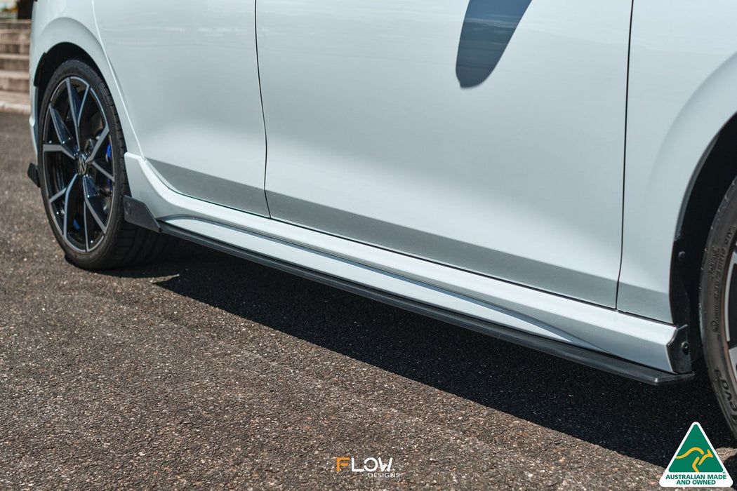 MK8 Golf R Side Skirt Splitter Winglets (Pair)-Flow Designs