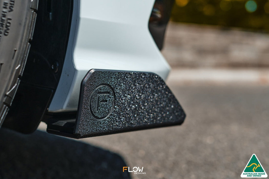 MK8 Golf R Front Lip Splitter Winglets (Pair)-Flow Designs