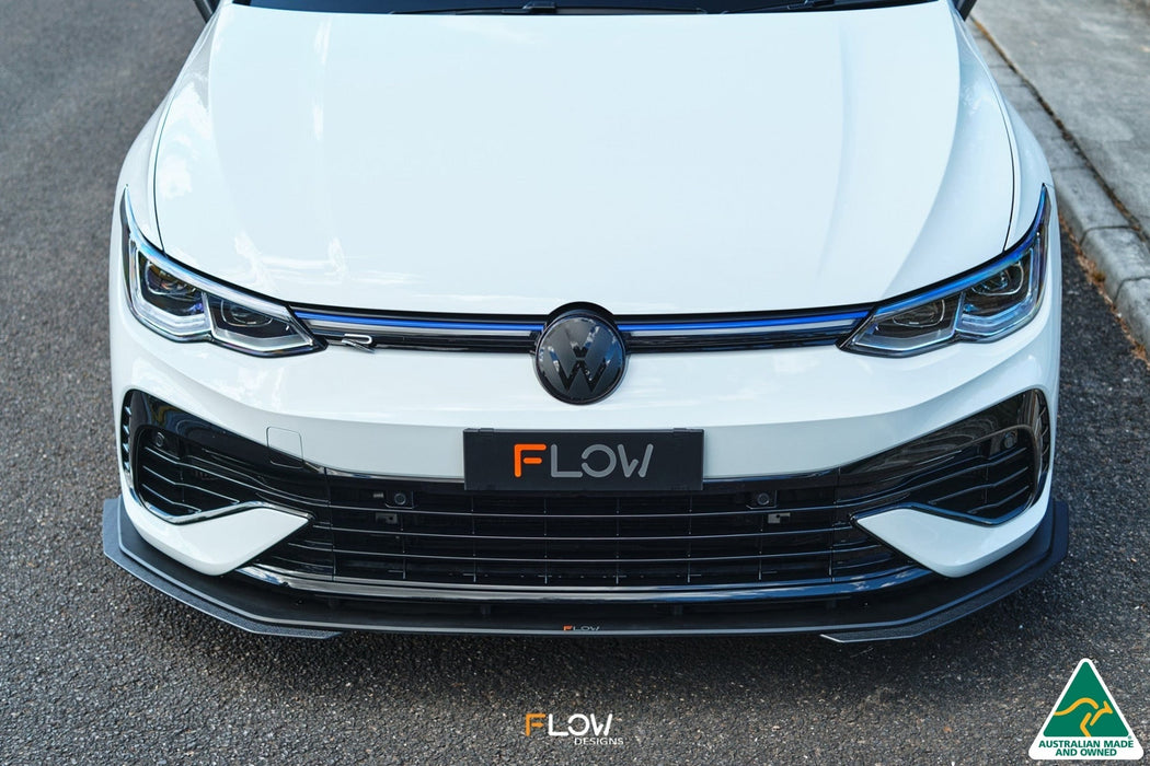 MK8 Golf R Front Lip Splitter Extensions (Pair)-Flow Designs