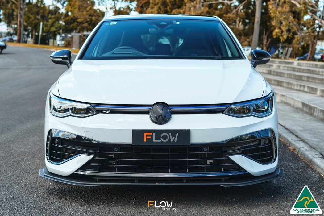 MK8 Golf R Front Lip Splitter Extensions (Pair)-Flow Designs