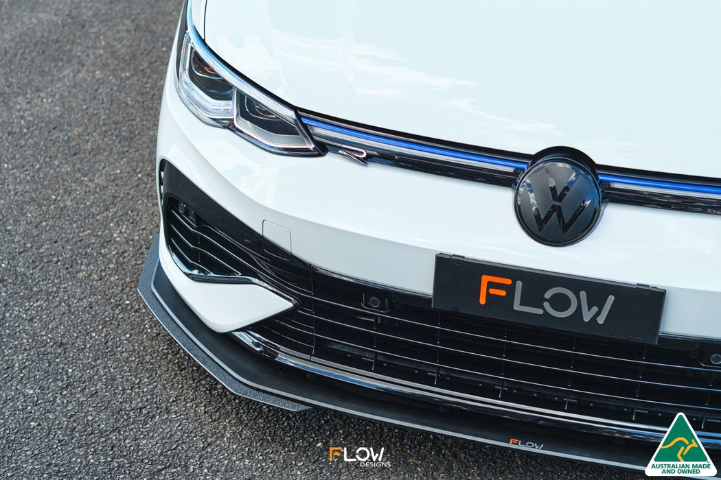 MK8 Golf R Front Lip Splitter Extensions (Pair)-Flow Designs