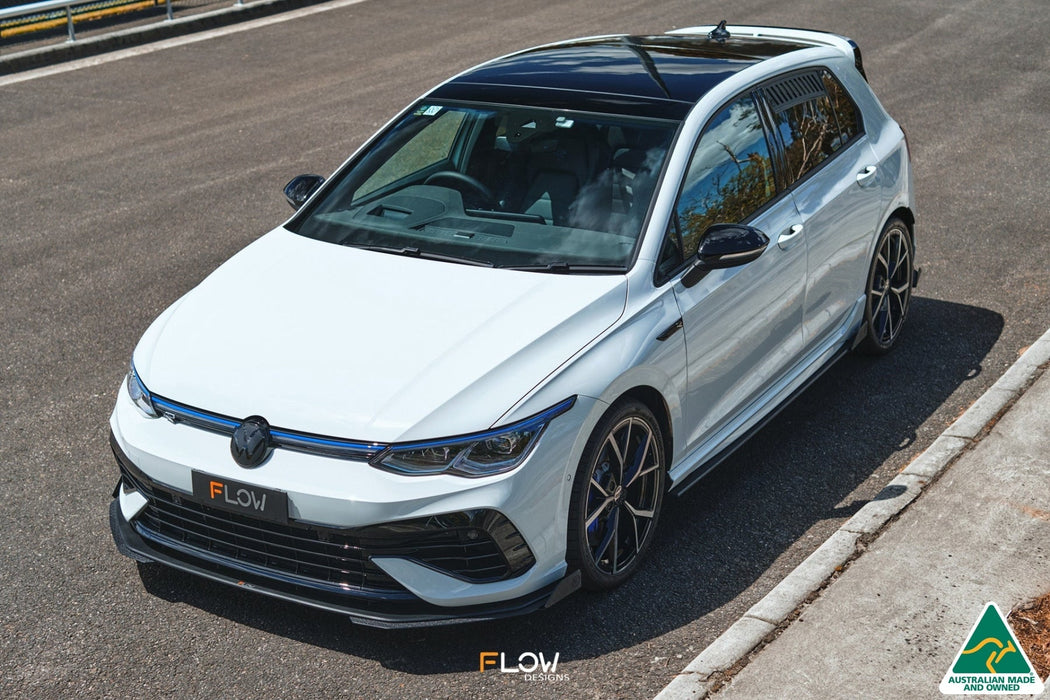 MK8 Golf R Front Lip Splitter Extensions (Pair)-Flow Designs